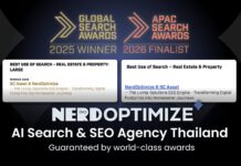 NerdOptimize เอเจนซี่รับทำ AI Search และ SEO มาตรฐานรางวัลระดับโลก NerdOptimize