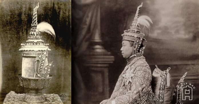 Cover photo ชฎามหากฐิน พระชฎาห้ายอด พระบาทสมเด็จพระมงกุฎเกล้าเจ้าอยู่หัว รัชกาลที่ 6 ประกอบเรื่อง พระมหาชฎา
