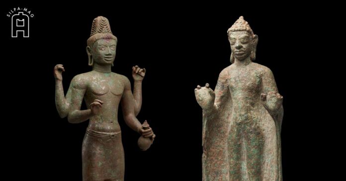 Cover photo ประติมากรรมสำริดกลุ่มประโคนชัย ประติมากรรมพระโพธิสัตว์สำริด ประติมากรรมพระพุทธรูปสำริด ประกอบเรื่อง สำริดที่หล่อประติมากรรมสำริดกลุ่มประโคนชัย