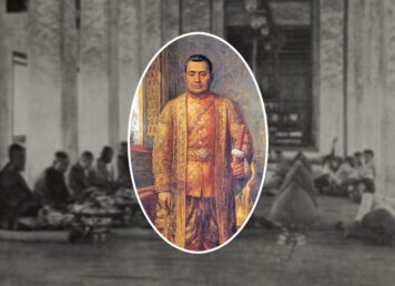 พระบาทสมเด็จพระนั่งเกล้าเจ้าอยู่หัว รัชกาลที่ 3 ประกอบเรื่อง พระราชพิธีเลี้ยงพระตรุษจีน
