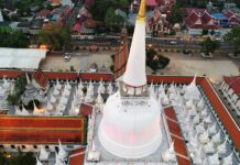 วัดพระมหาธาตุ ที่ จ. นครศรีธรรมราช เดิมคือ ตามพรลิงค์ ตามพรลิงค์ ชื่อเดิมนครศรีธรรมราช