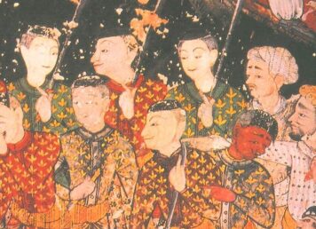 ชาวเปอร์เซีย จิตรกรรมฝาผนัง มโหสถ วัดสุวรรณาราม ประกอบเรื่อง หลักฐานเปอร์เชีย