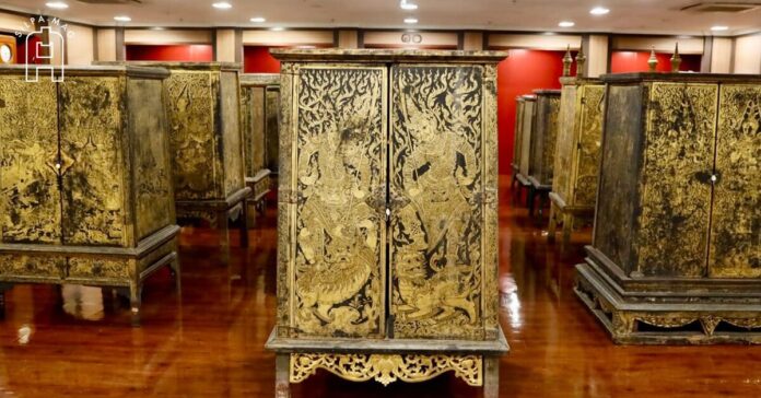 LAI-THONG ชวนชมภาพ ตู้ลายทอง หอสมุดแห่งชาติ
