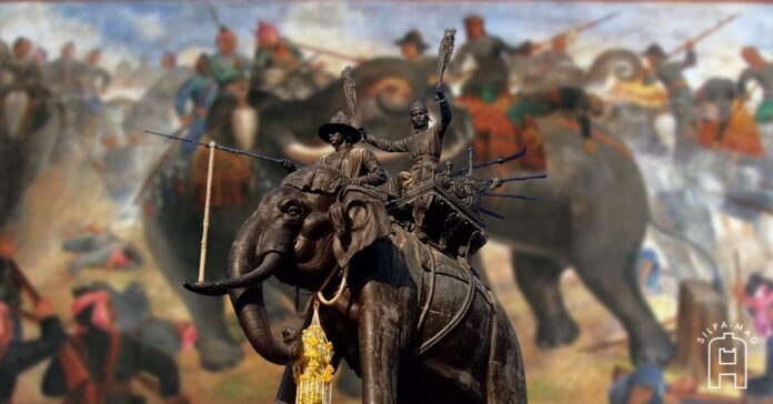 Cover photo พระบรมราชานุสรณ์ดอนเจดีย์ จังหวัดสุพรรณบุรี ประกอบเรื่อง สมเด็จพระนเรศ สัญลักษณ์ของกองทัพไทย