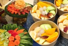 5 ผลไม้ ทุเรียน-เงาะ-มังคุด-ส้ม-มะม่วง วิธีปอกแบบชาววัง