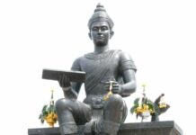 คำว่า “พ่อขุน” ในสุโขทัย ไม่ใช่กับกษัตริย์ที่ยังครองราชย์ แต่ใช้เมื่อสวรรคตไปแล้ว พระบรมราชานุสาวรีย์ พ่อขุนรามคำแหงมหาราช ประกอบเรื่อง คำว่า พ่อขุน