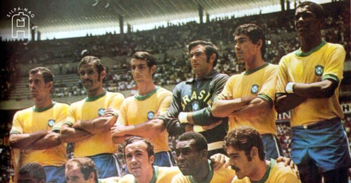 Cover photo ทีมชาติบราซิลชุดฟุตบอลโลก ปี 1970 ประกอบเรื่อง เสื้อสีเหลือง ทีมชาติบราซิล