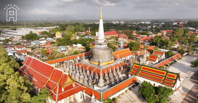 วัดพระมหาธาตุฯ มรดกโลก เป็นภาพมุมสูง (ภาพจาก มติชน 27 กรกฎาคม 2569)