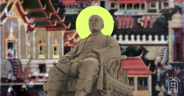 Cover photo พระบรมรูปพระบาทสมเด็จพระพุทธเลิศหล้านภาลัย รัชกาลที่ 2 ประดิษฐานภายในศาลาทรงยุโรป หลังองค์พระสมุทรเจดีย์ จังหวัดสมุทรปราการ ประกอบเรื่อง พระราชพิธีอุปราชาภิเษก สมเด็จพระเจ้าลูกยาเธอ เจ้าฟ้ากรมหลวงอิศรสุนทร