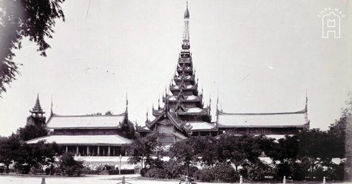 Cover photo ท้องพระโรงสำหรับออกว่าราชการในพระราชวังมัณฑะเลย์ ประกอบเรรื่อง กฎมณเฑียรบาลราชสำนักพม่า