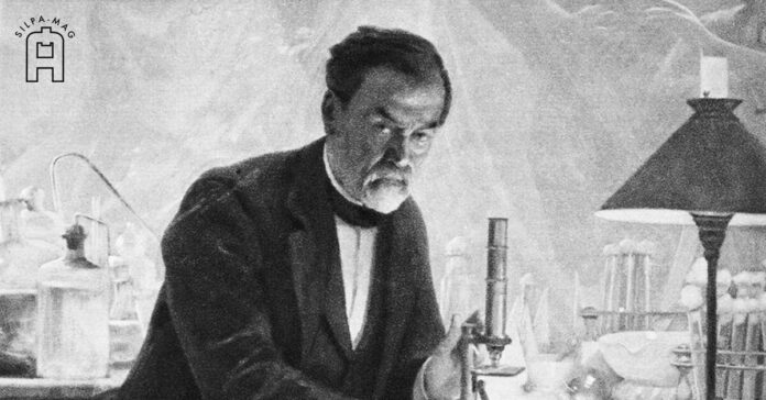 Cover photo Louis Pasteur หลุยส์ ปาสเตอร์ ใน ห้องทดลอง