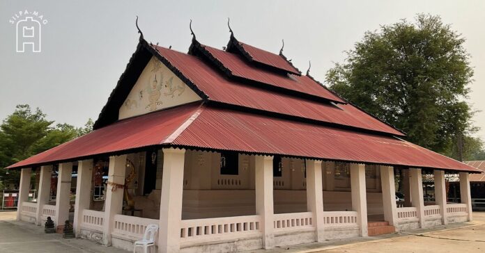 สิมของวัดอุดมประชาราษฎร์ จังหวัดกาฬสินธุ์ (ภาพจาก : ธนกร การิสุข)