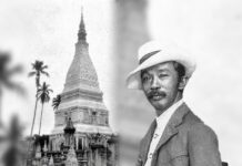 สมเด็จฯ กรมพระยาดำรงราชานุภาพ เสด็จไปพระธาตุพนมเมื่อปี 2449 ทรงพิจารณาแล้วมีพระวินิจฉัยว่า “สร้างในสมัยขอม” สมเด็จฯ กรมพระยาดำรงราชานุภาพ และพระธาตุพนมองค์เดิม (ภาพจาก : หอจดหมายเหตุแห่งชาติ และหนังสือ “ประมวลภาพประวัติศาสตร์พระธาตุพนมและภาพโบราณวัตถุค่ามหาศาลในกรุพระธาตุพนม”) พระธาตุพนม "สร้างสมัยขอม"